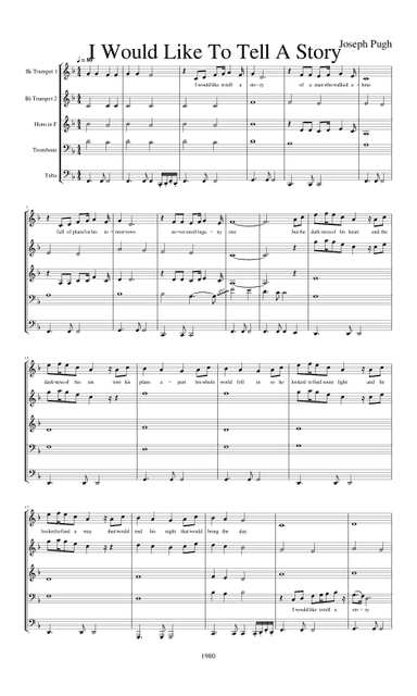 I Would Like To Tell A Story