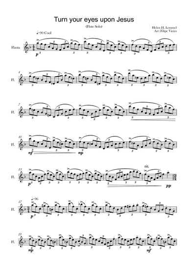 Turn your eyes upon Jesus (Flute solo) (arr. Filipe Vieira)