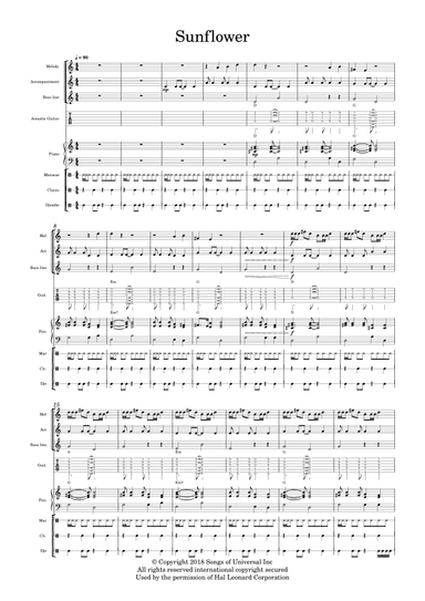 Sunflower (arr. Mimi Munro)