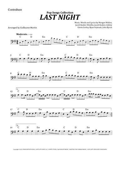 Last Night (arr. Guillaume Martin)