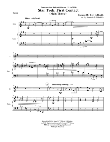 Star Trek(r) First Contact (arr. Kenneth D. Friedrich)