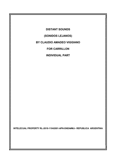 DISTANT SOUNDS (SONIDOS LEJANOS)