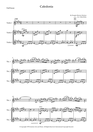 Caledonia (arr. Fabio Britto)