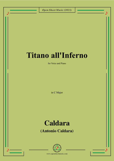 Caldara-Titano all'Inferno,in C Major (arr. OSM Press)